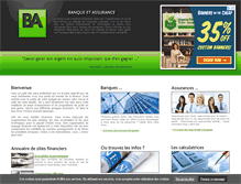 Tablet Screenshot of banque-et-assurance.com